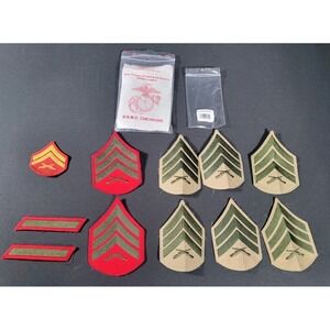Chevron Military Patches USMC Militaria Collectible Accessories‎ Lot Of 11 Sgt